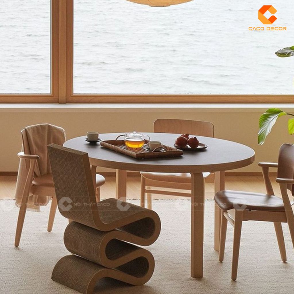Bàn ăn gỗ công nghiệp Mẫu hiện đại, đẹp và giá tốt 2025 5