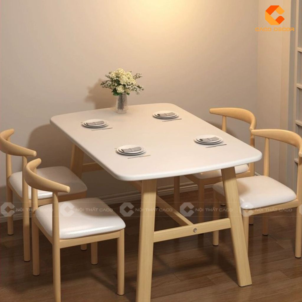 Bàn ăn gỗ công nghiệp Mẫu hiện đại, đẹp và giá tốt 2025 7