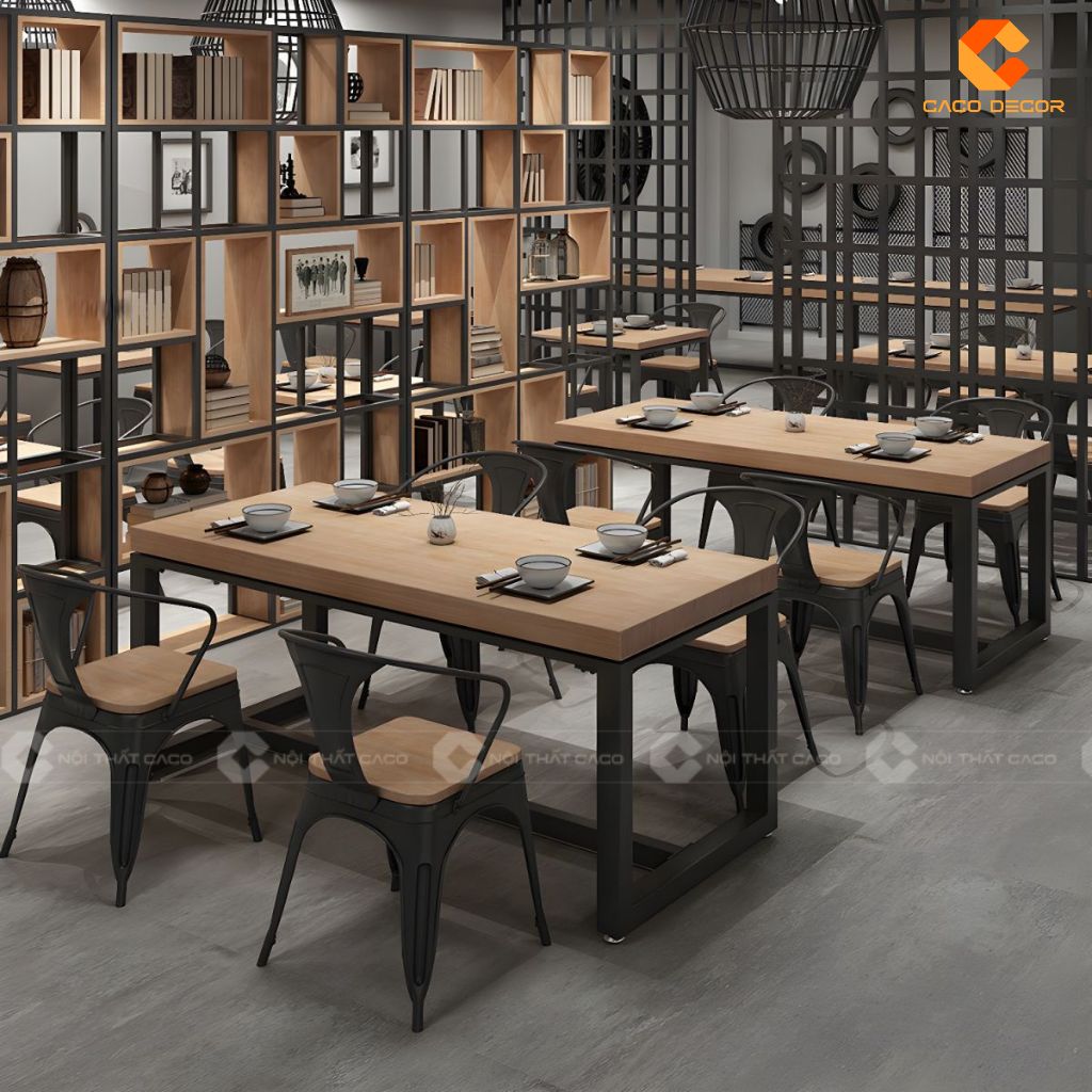 Bàn ăn gỗ công nghiệp Mẫu hiện đại, đẹp và giá tốt 2025 12