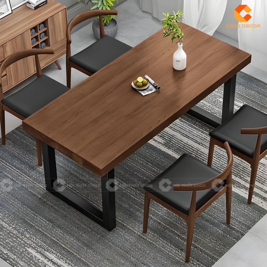 Bàn ăn gỗ công nghiệp Mẫu hiện đại, đẹp và giá tốt 2025 10