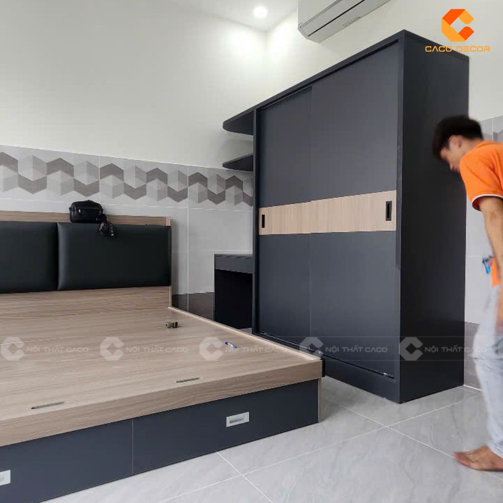 Hoàn thiện combo giường tủ bàn giao cho chị Phương ở Tây Ninh