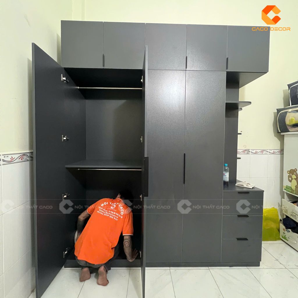 Sử dụng chất liệu gỗ MDF cao cấp bền đẹp theo thời gian