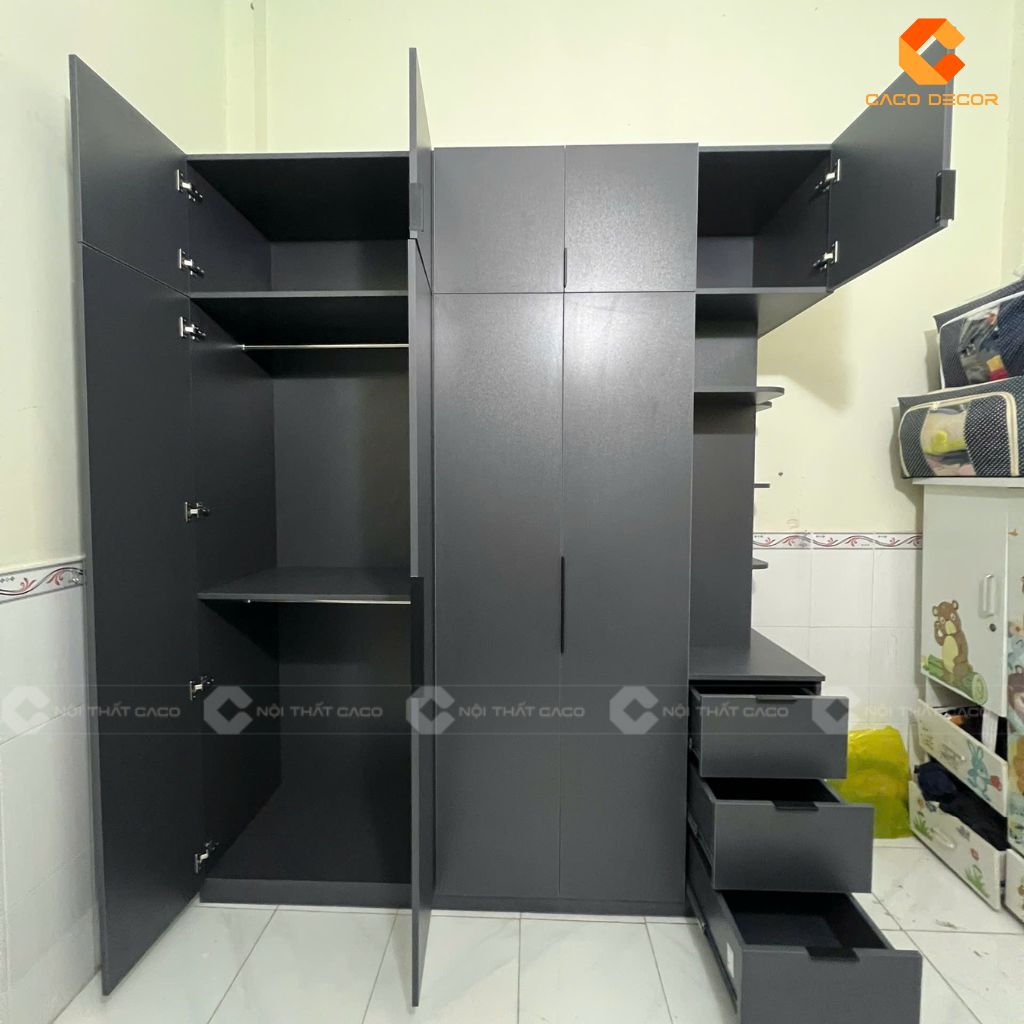 Hình ảnh tủ quần áo được thiết kế tối ưu 
