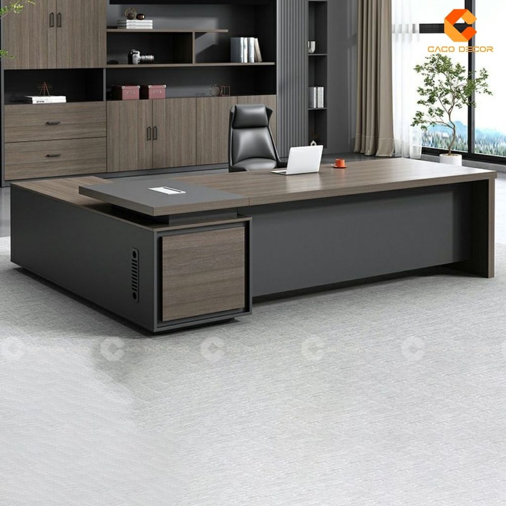 Bàn làm việc giám đốc BGD040 thiết kế không gian mặt bàn rộng rãi