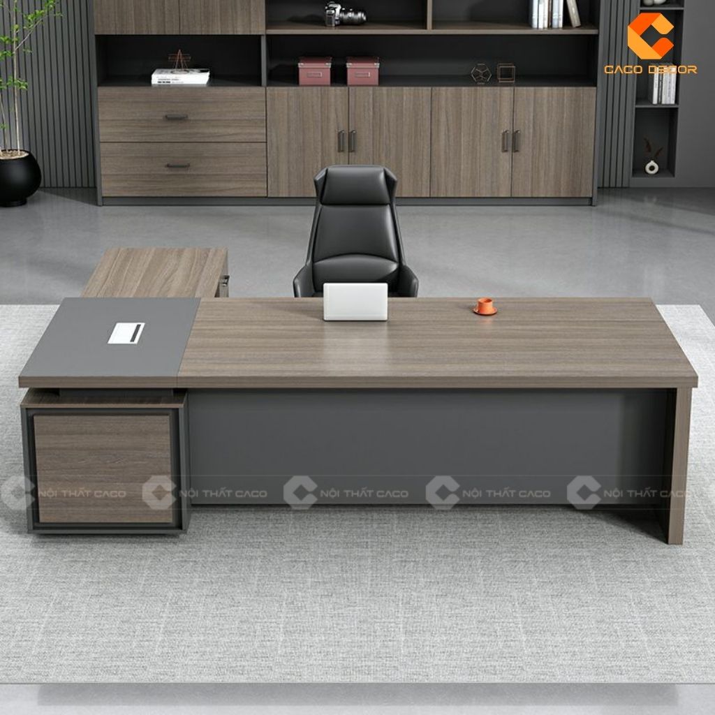 Bàn làm việc giám đốc BGD040 với chất liệu gỗ công nghiệp cao cấp