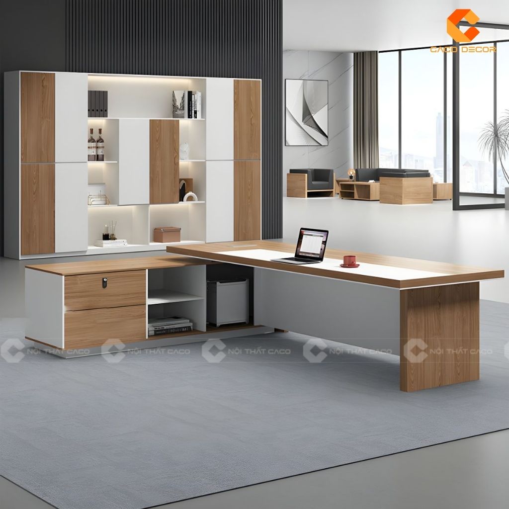 Bàn làm việc giám đốc BGD041 chất liệu gỗ MDF cao cấp