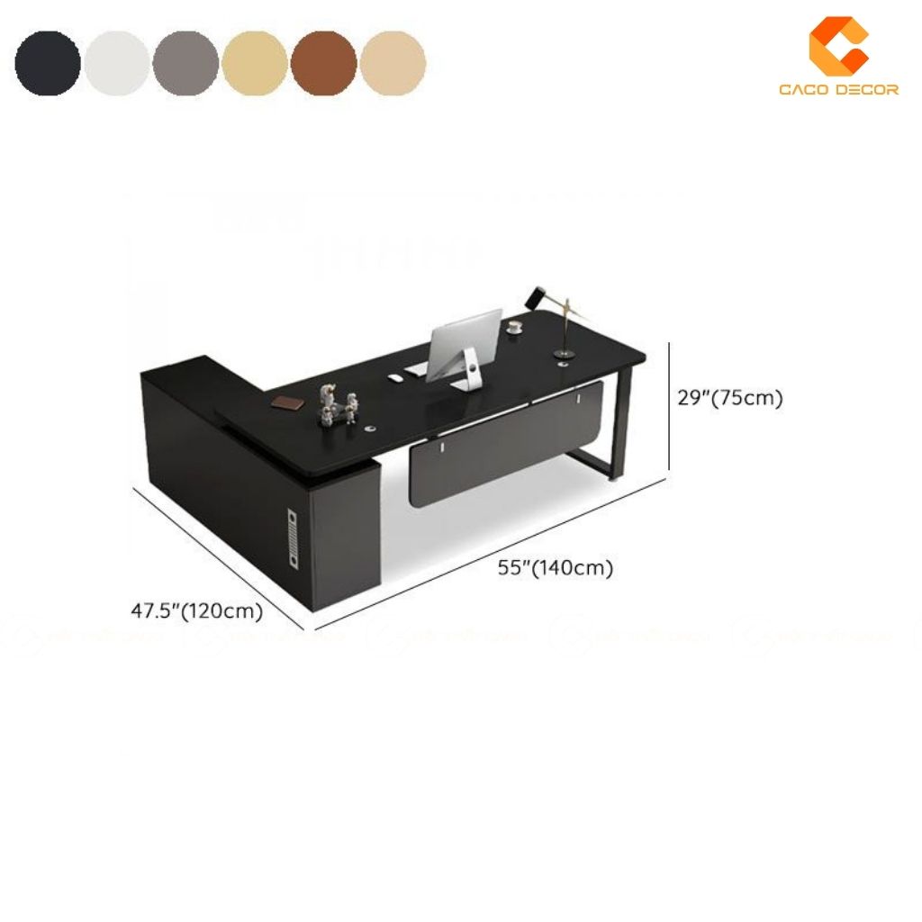 Bàn Làm Việc Giám Đốc BGD042 Sự Phóng Khoáng Và Bền Bỉ Của Phong Cách Industrial 6