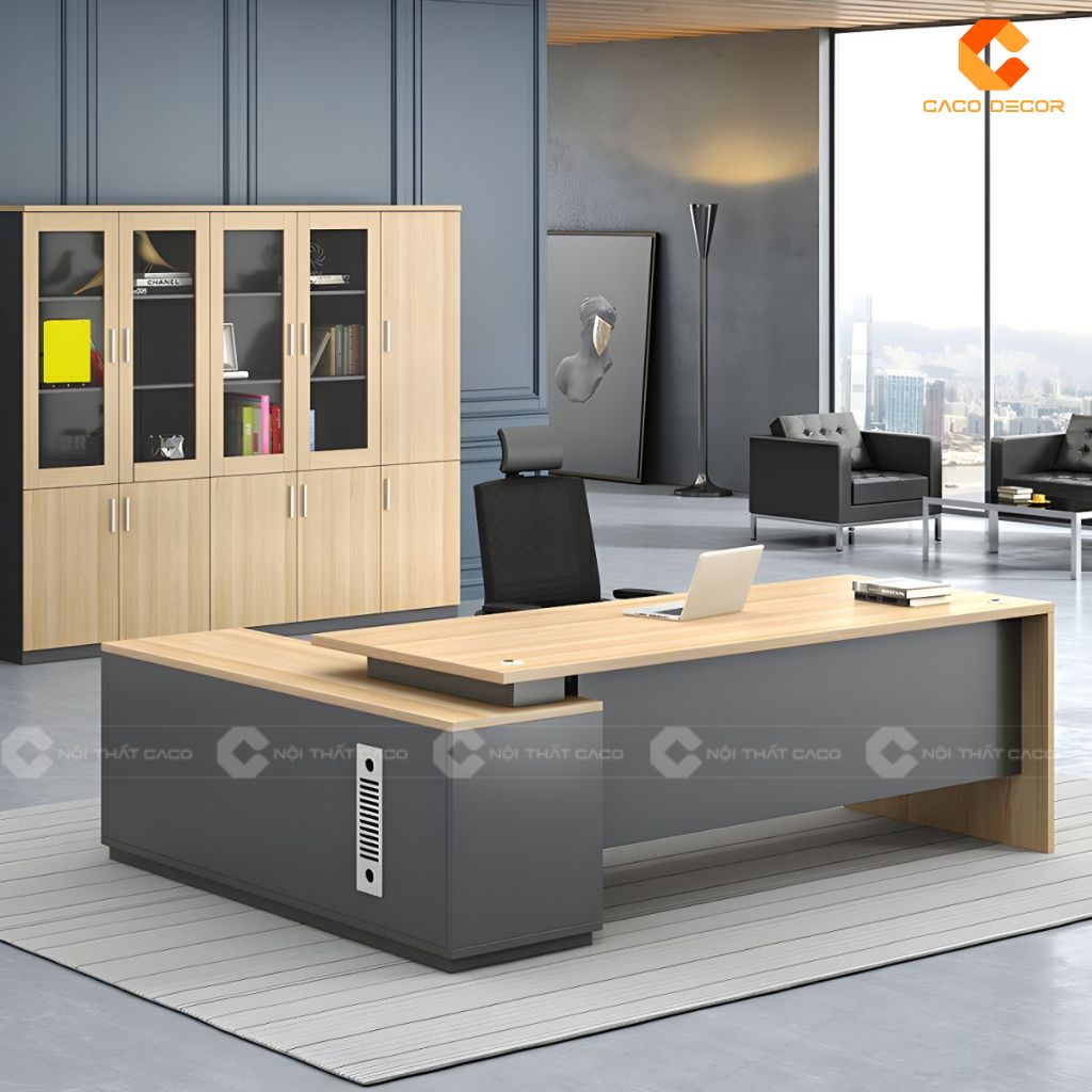 Bàn làm việc giám đốc BGD046 lưu trữ thông minh