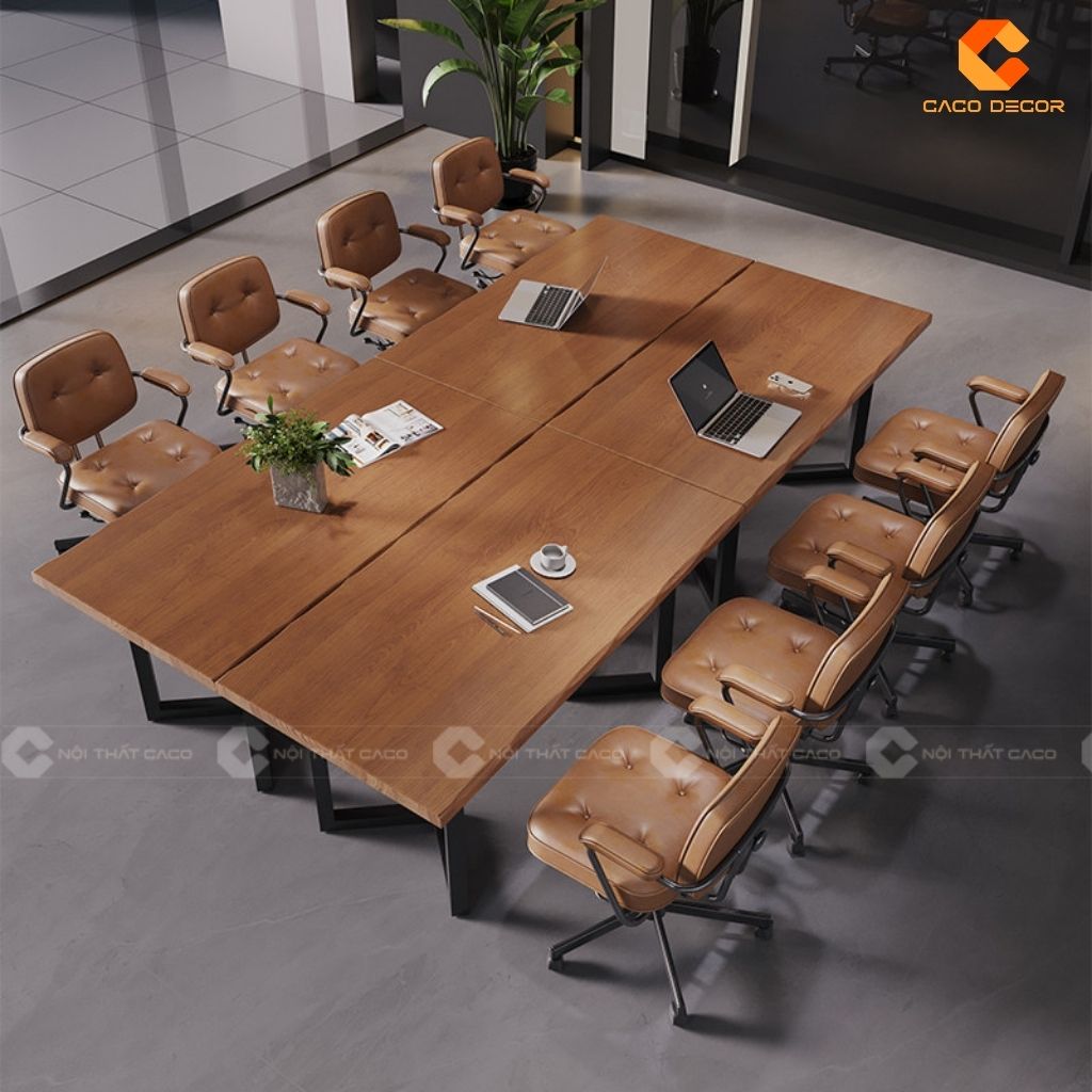 Bàn Phòng Họp Gỗ Tự Nhiên BH021 Vẻ Đẹp Mộc Mạc, Linh Hoạt & Đầy Cảm Hứng 1