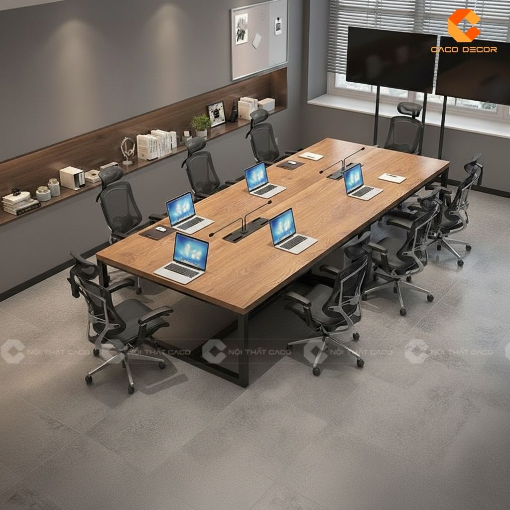 Bàn Phòng Họp BH025 Phong Cách Industrial Bề Thế, Nâng Tầm Đẳng Cấp Doanh Nghiệp 2