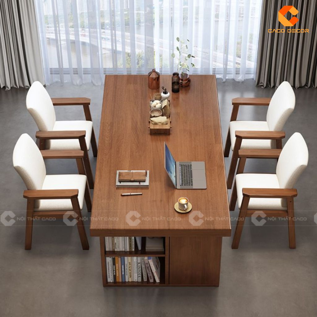 Bàn phòng họp gỗ tự nhiên BHTN012