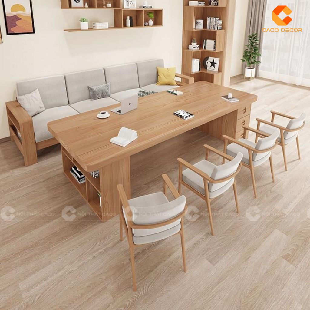 Bàn Phòng Họp Gỗ Tự Nhiên BHTN02 Cảm Hứng Thiên Nhiên, Tiện Ích Vượt Trội 3