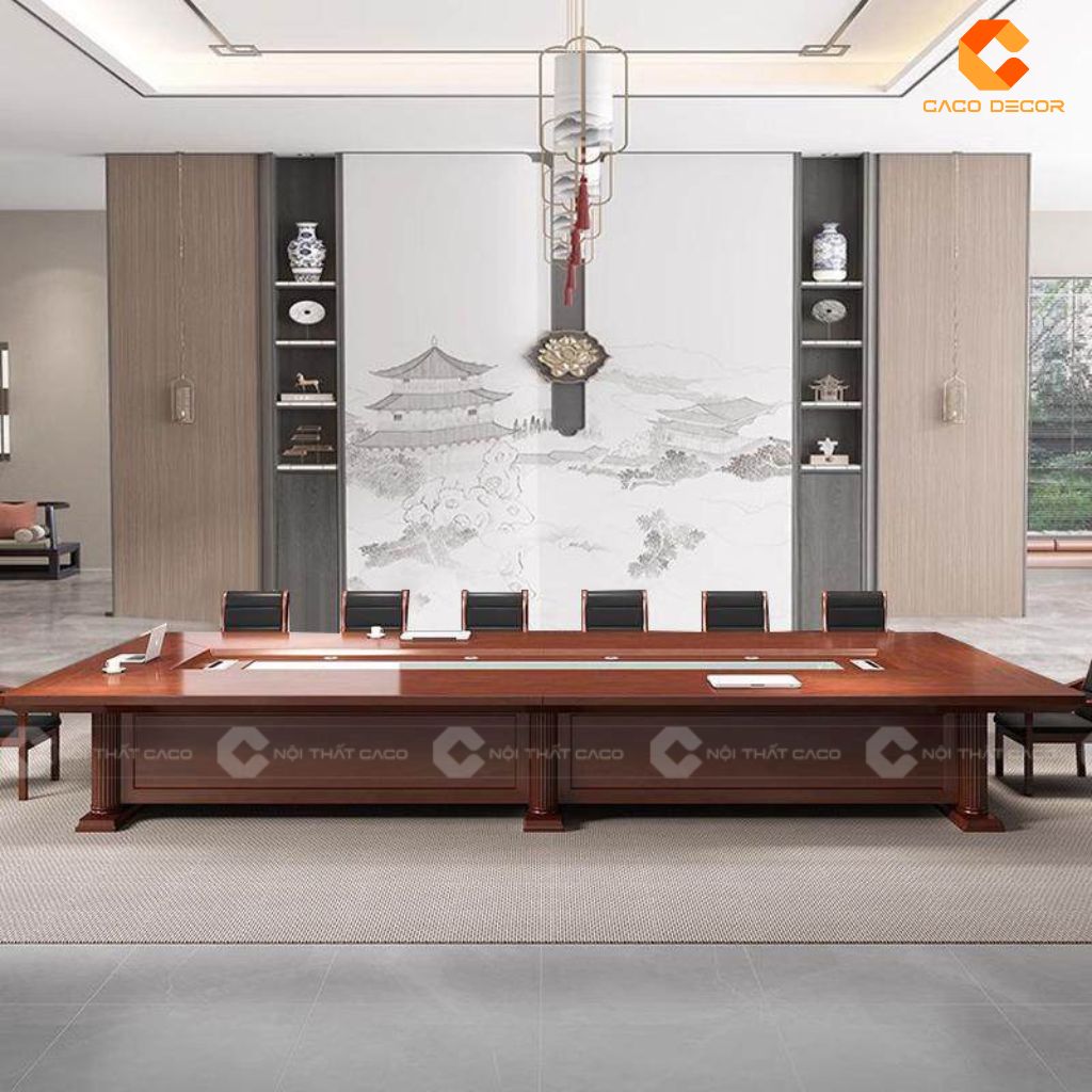 Bàn Phòng Họp Gỗ Tự Nhiên BHTN03 Đỉnh Cao Của Sự Uy Nghi Và Quyền Lực 2