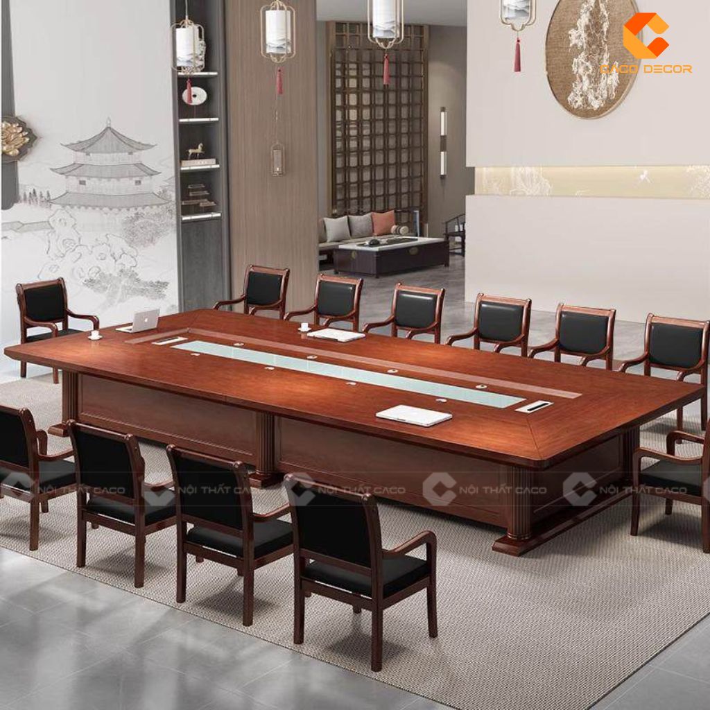 Bàn Phòng Họp Gỗ Tự Nhiên BHTN03 Đỉnh Cao Của Sự Uy Nghi Và Quyền Lực 3