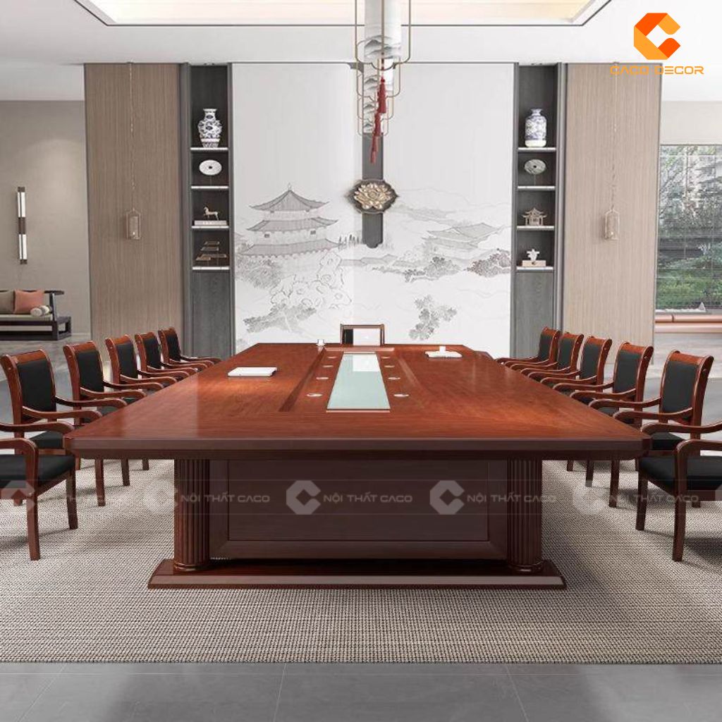 Bàn Phòng Họp Gỗ Tự Nhiên BHTN03 Đỉnh Cao Của Sự Uy Nghi Và Quyền Lực 1