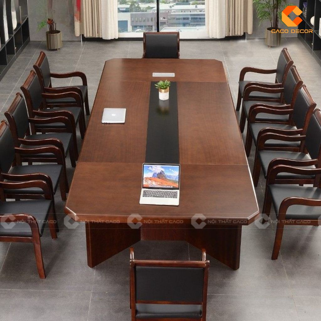 Bàn Phòng Họp Gỗ Tự Nhiên BHTN05 Uy Nghi, Đẳng Cấp & Vững Bước Thành Công 1