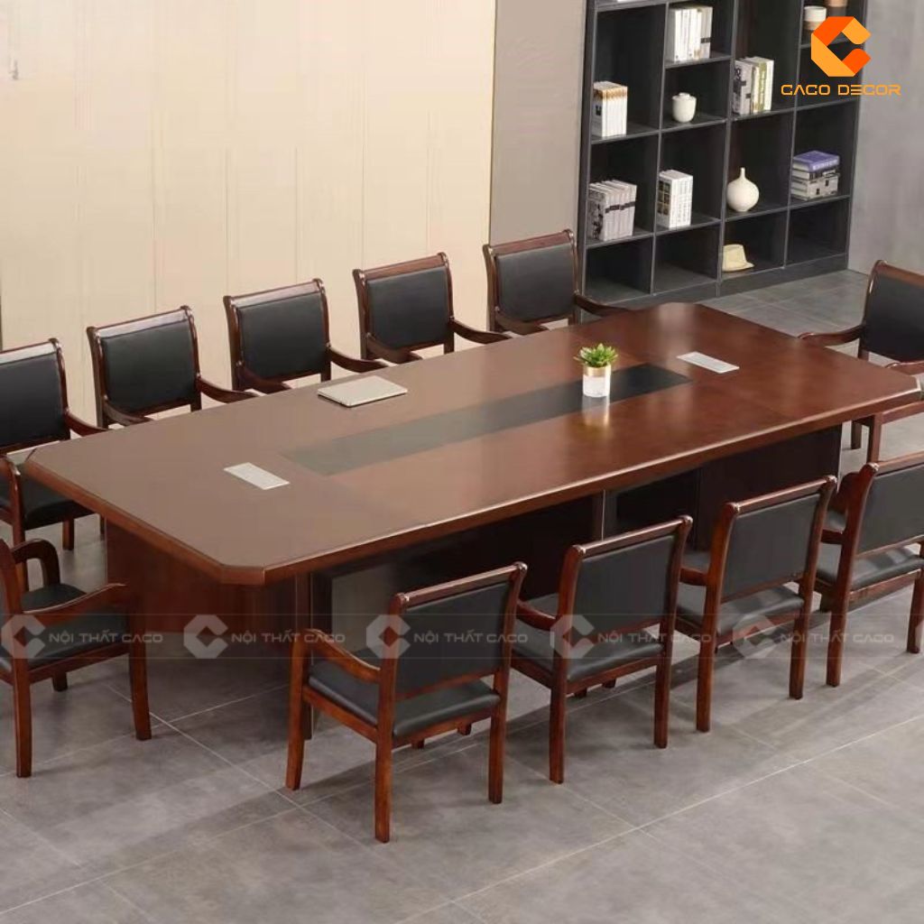 Bàn Phòng Họp Gỗ Tự Nhiên BHTN05 Uy Nghi, Đẳng Cấp & Vững Bước Thành Công 2