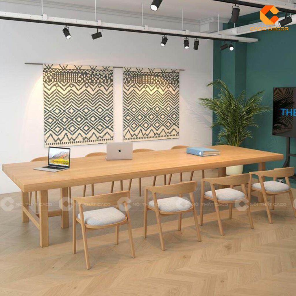 Bàn Phòng Họp Gỗ Tự Nhiên BHTN07 Vẻ Đẹp Của Sự Tinh Giản Và Hiện Đại 2