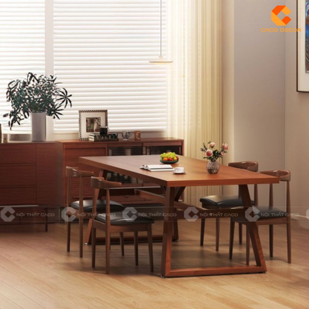 Bàn ăn gỗ công nghiệp Mẫu hiện đại, đẹp và giá tốt 2025 6