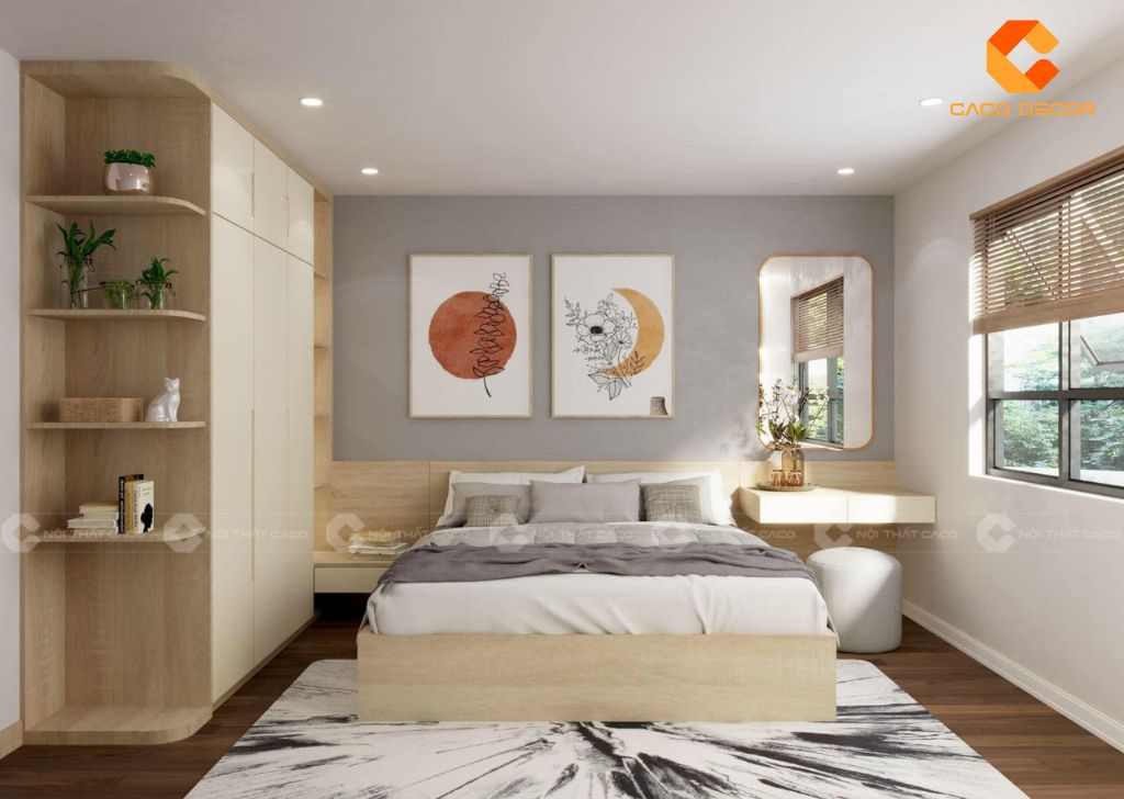 Combo Giường Tủ Gỗ Công Nghiệp Giá Rẻ Tại Nội Thất CaCo 5