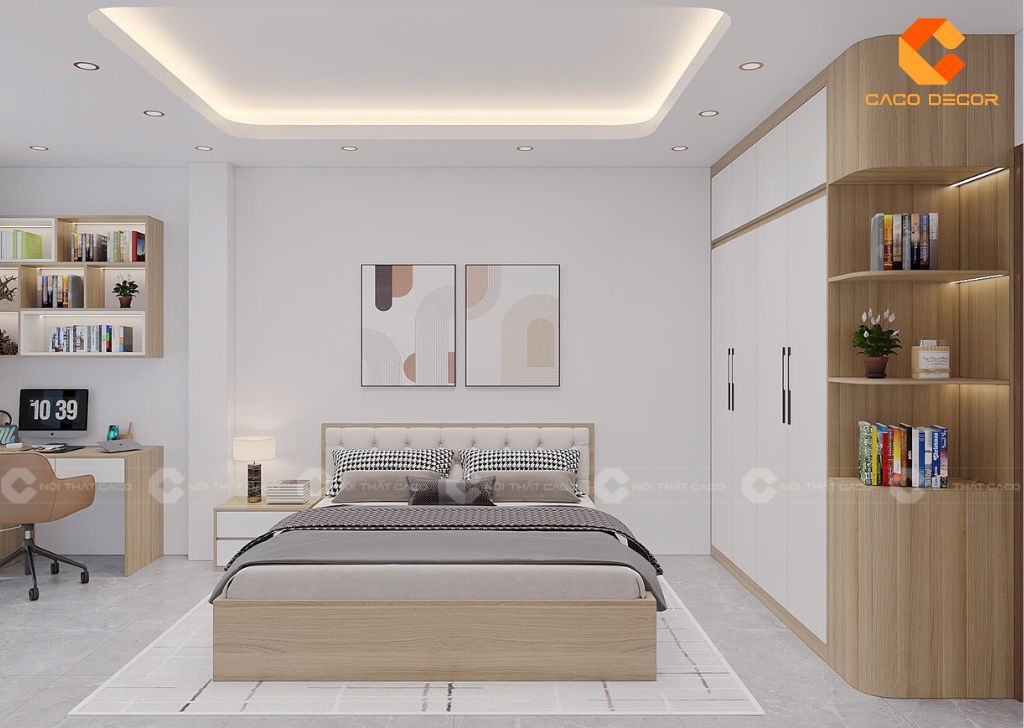 Combo Giường Tủ Gỗ Công Nghiệp Giá Rẻ Tại Nội Thất CaCo 7