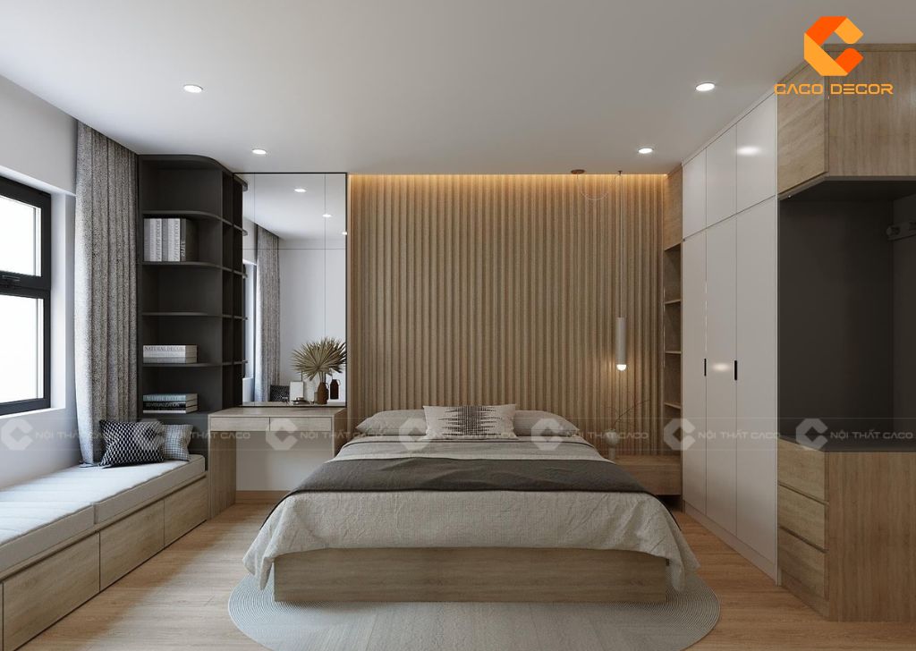 Combo Giường Tủ Gỗ Công Nghiệp Giá Rẻ Tại Nội Thất CaCo 11