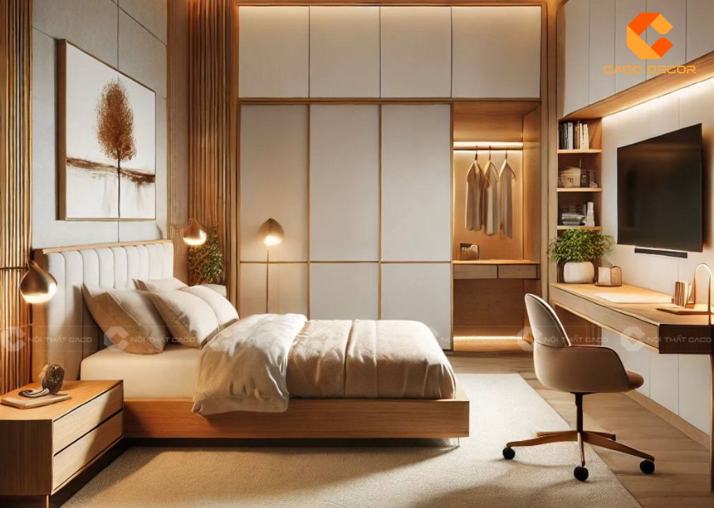 Combo Giường Tủ Gỗ Công Nghiệp Giá Rẻ Tại Nội Thất CaCo 12