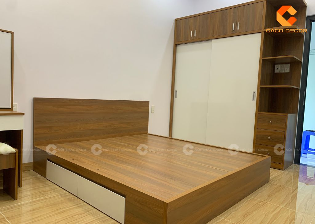 Combo phòng ngủ bàn giao cho khách hàng thực tế 