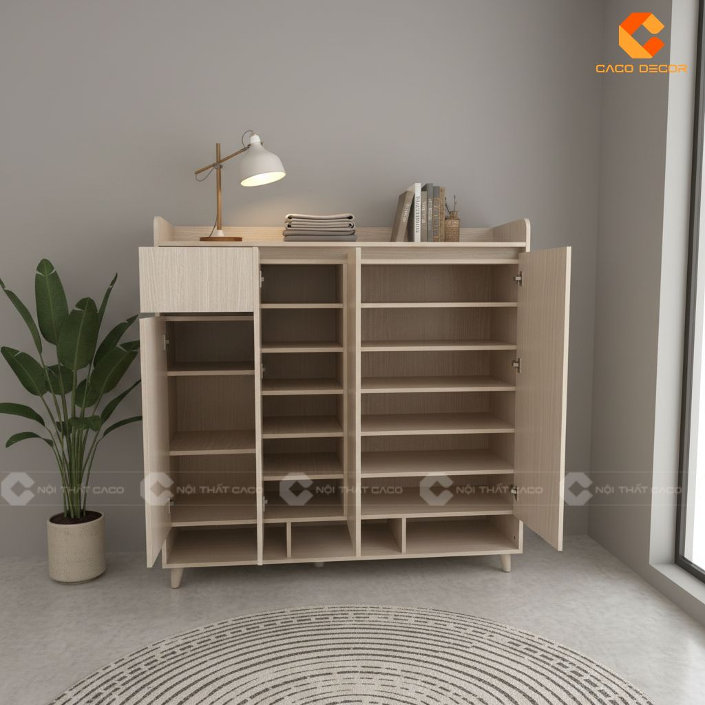 Hình ảnh thực tế tủ giày thông minh cao cấp