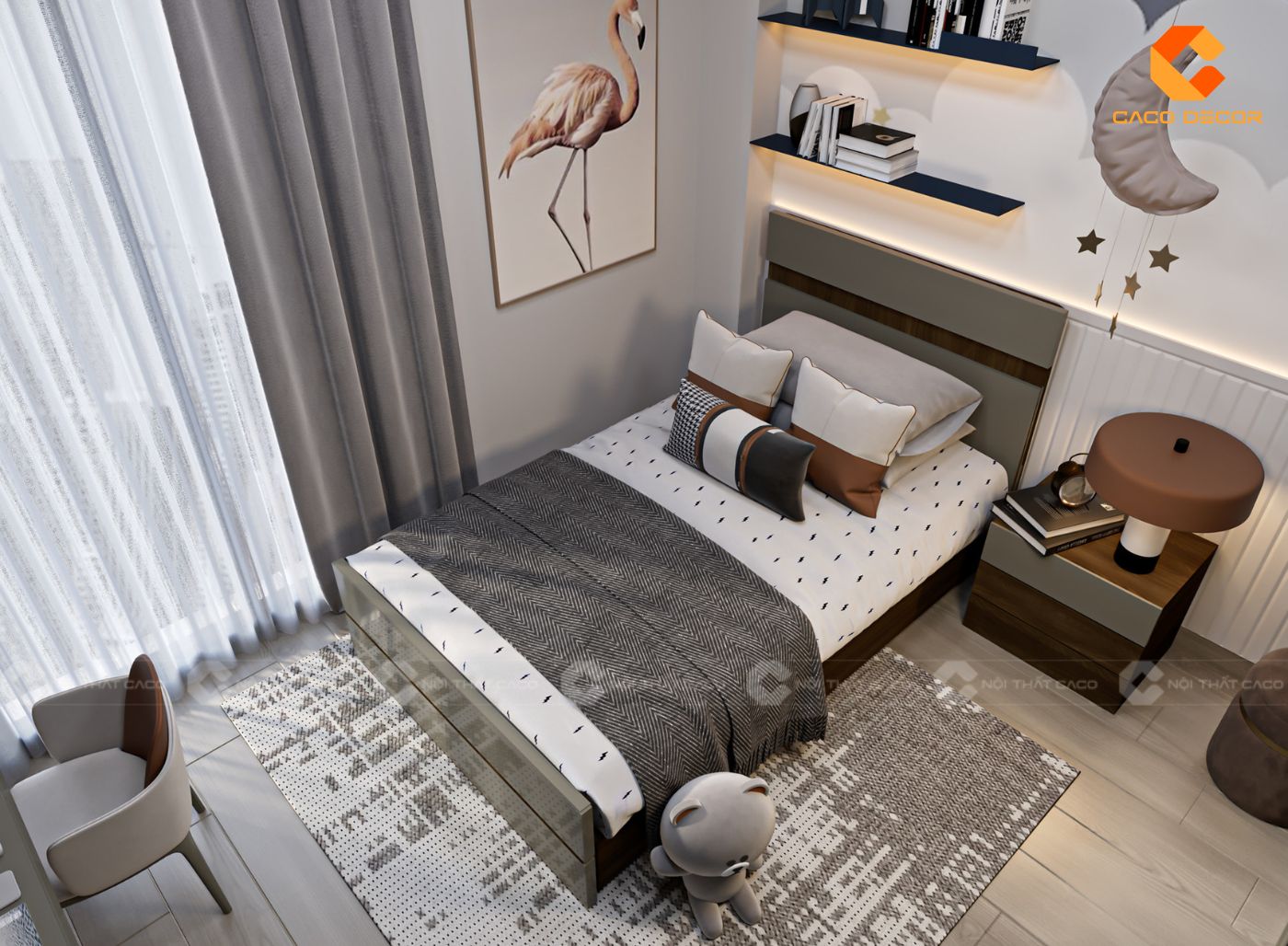 Thiết kế nội thất phòng ngủ trẻ em hình 3