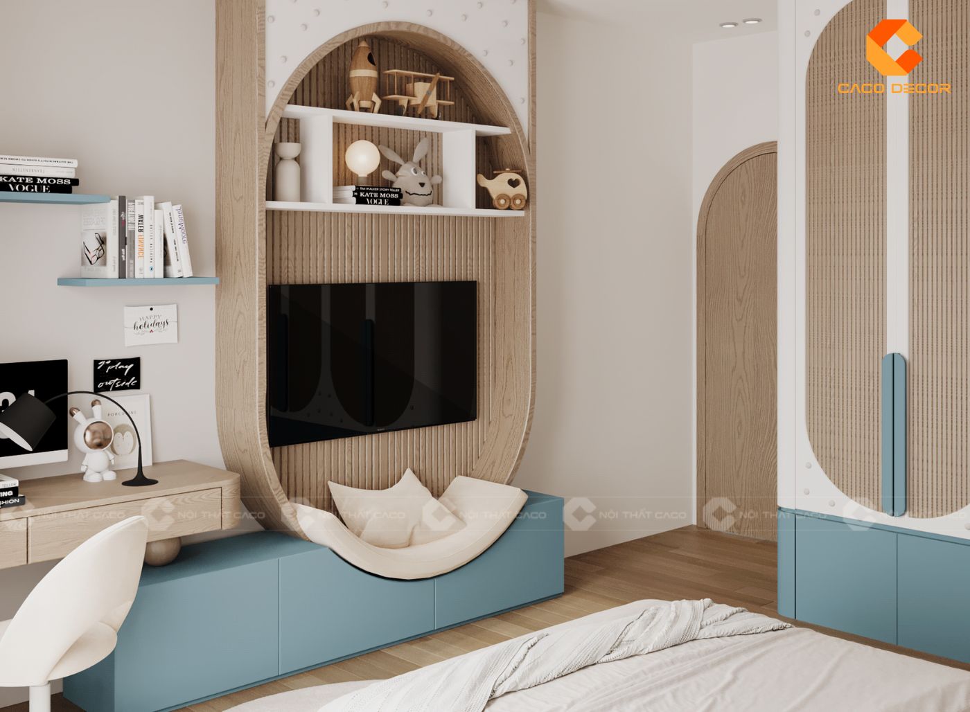 Thiết Kế Nội Thất Phòng Ngủ Trẻ Em Đẹp, An Toàn Báo Giá 2026 Nội Thất CaCo 1