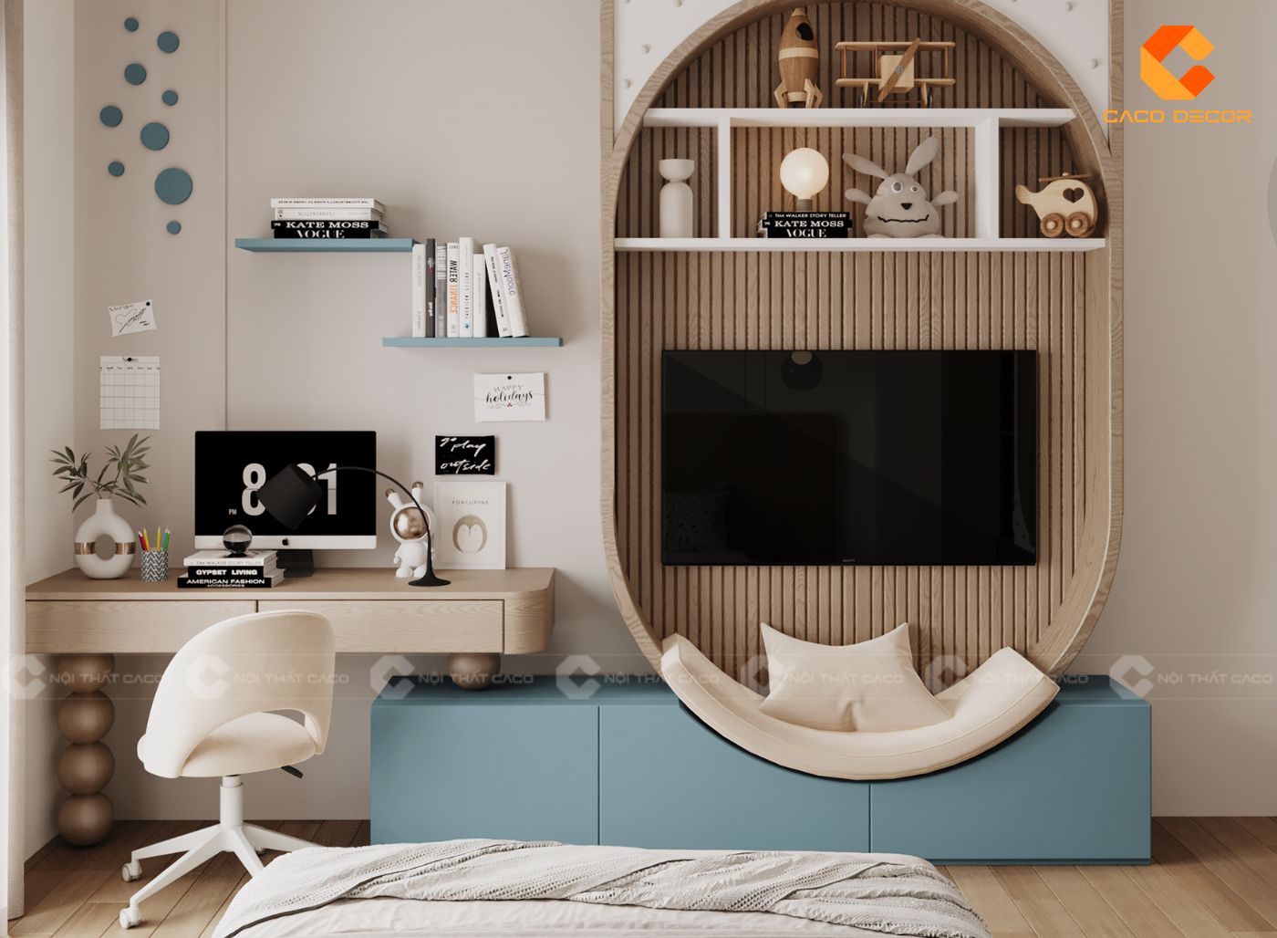 Thiết Kế Nội Thất Phòng Ngủ Trẻ Em Đẹp, An Toàn Báo Giá 2026 Nội Thất CaCo 3