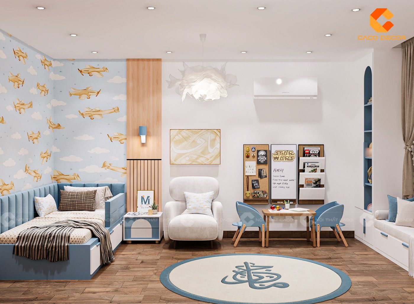 Thiết Kế Nội Thất Phòng Ngủ Trẻ Em Đẹp, An Toàn Báo Giá 2026 Nội Thất CaCo 1