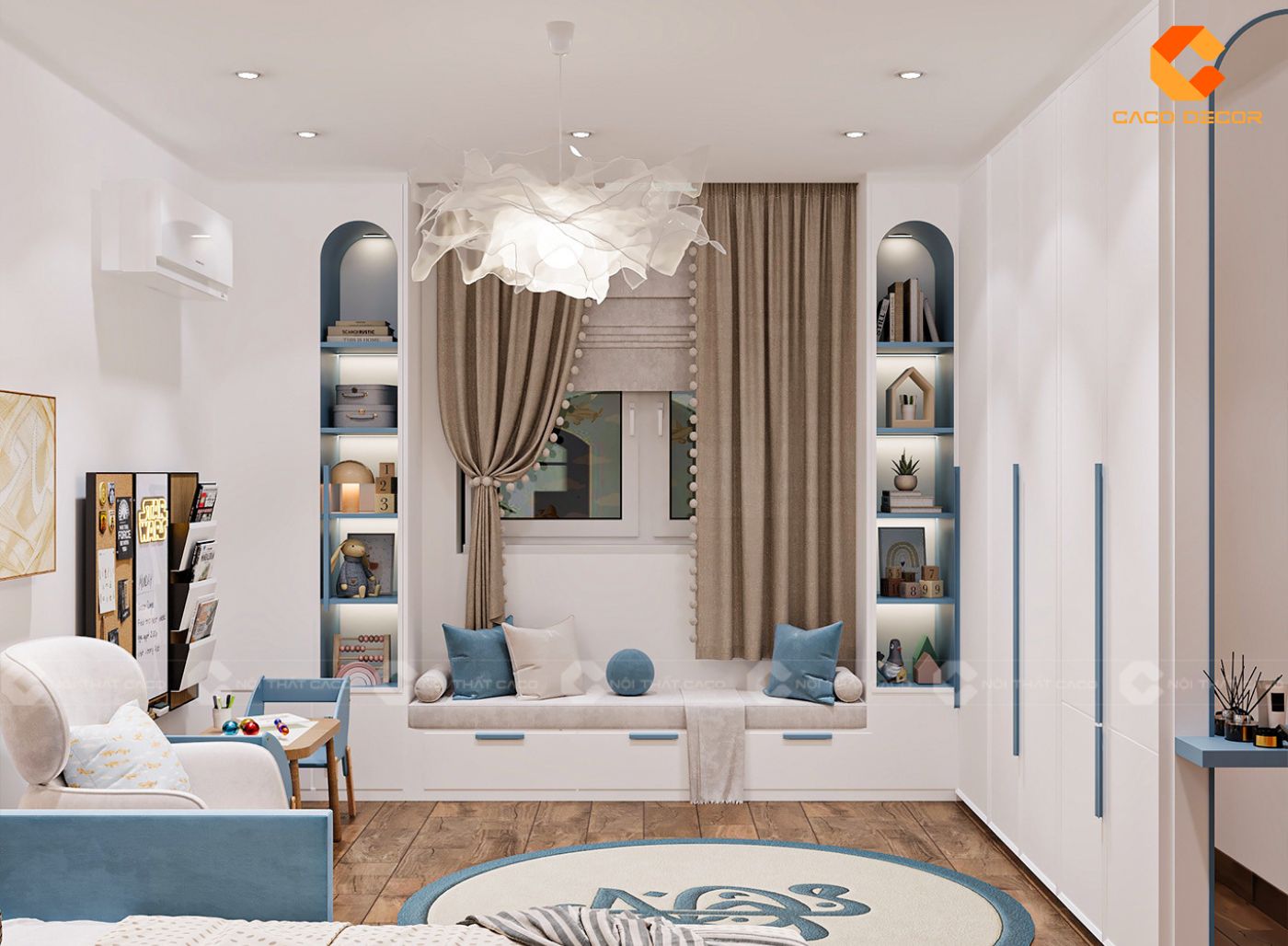 Thiết Kế Nội Thất Phòng Ngủ Trẻ Em Đẹp, An Toàn Báo Giá 2026 Nội Thất CaCo 2