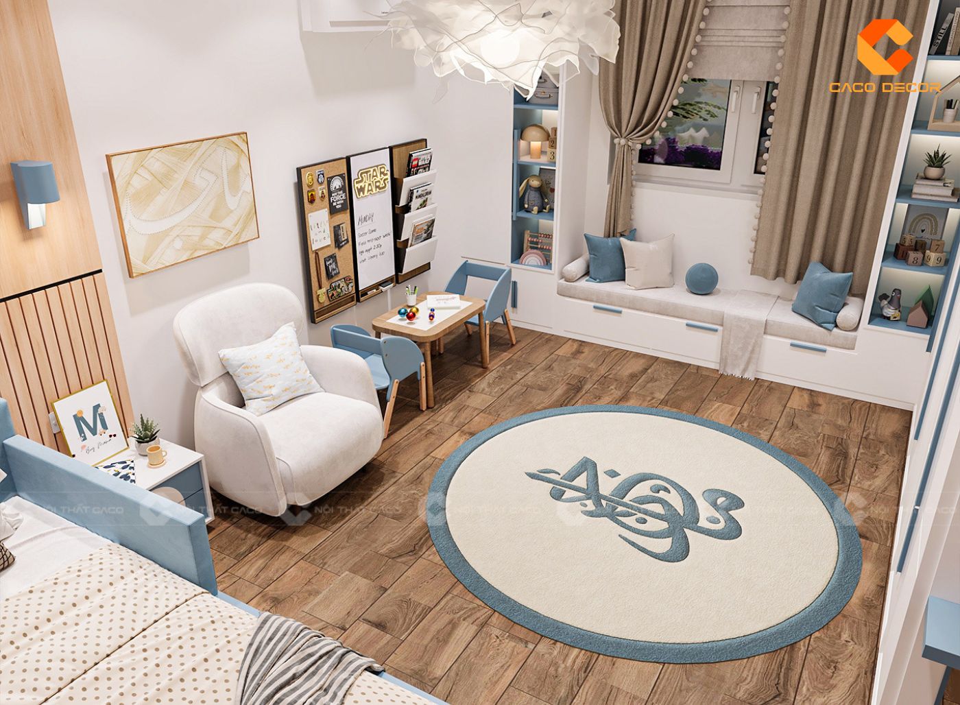 Thiết Kế Nội Thất Phòng Ngủ Trẻ Em Đẹp, An Toàn Báo Giá 2026 Nội Thất CaCo 5