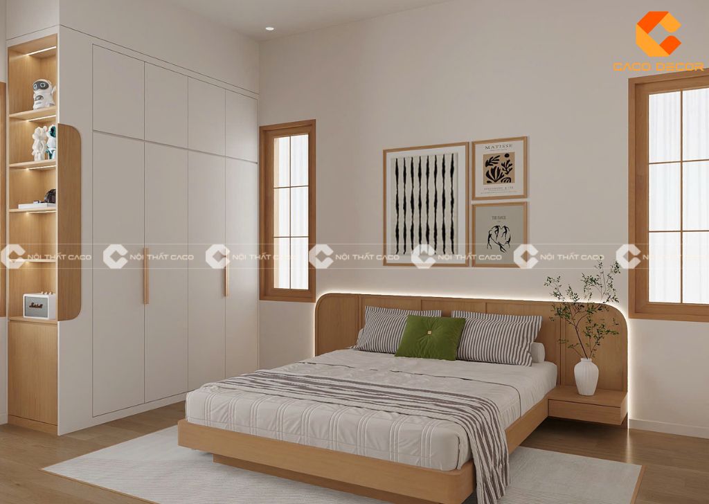 Nội thất phòng ngủ hiện đại cho không gian nhà phố