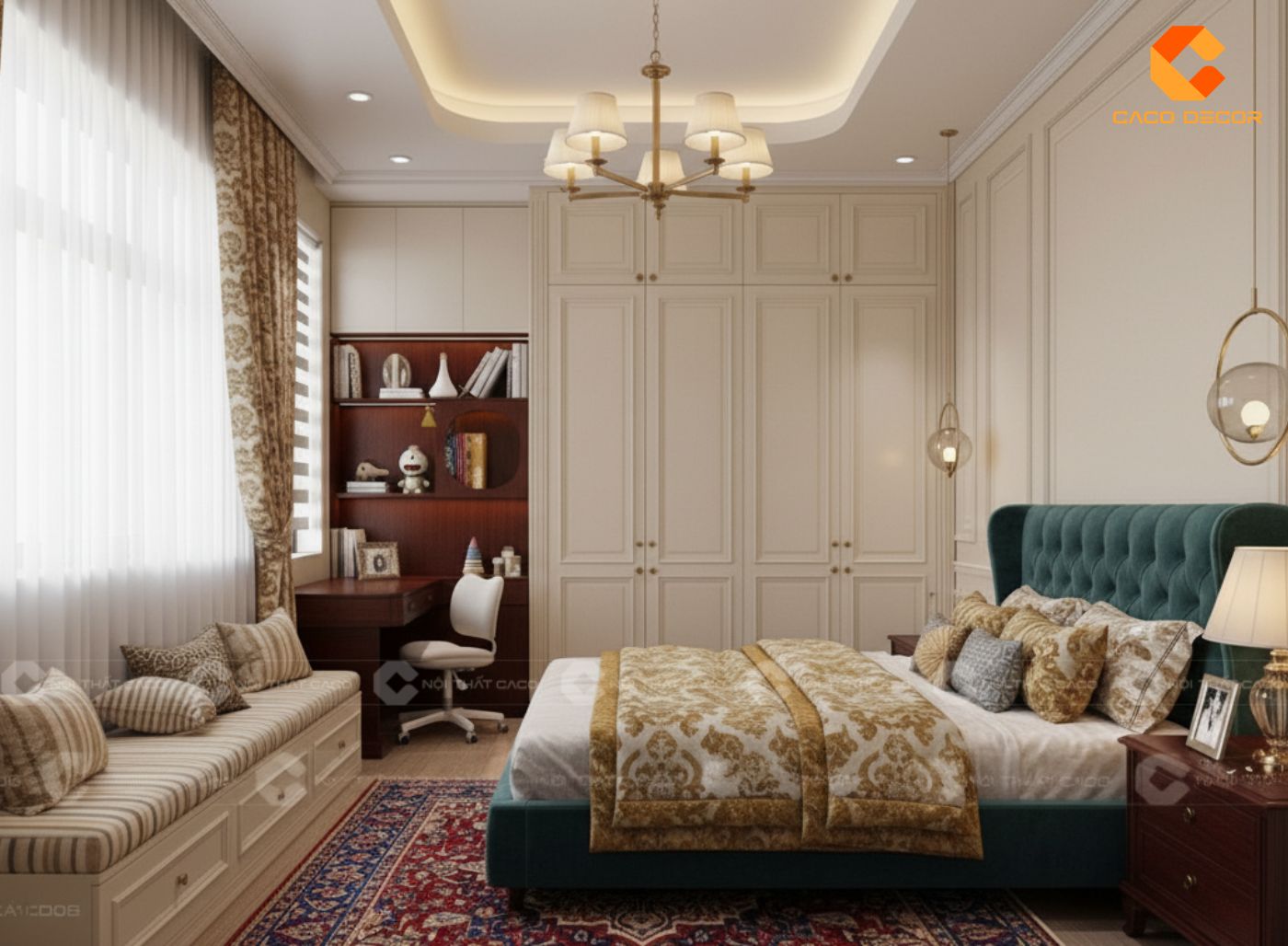 Thiết kế nội thất phòng ngủ trẻ em phong cách cổ điển