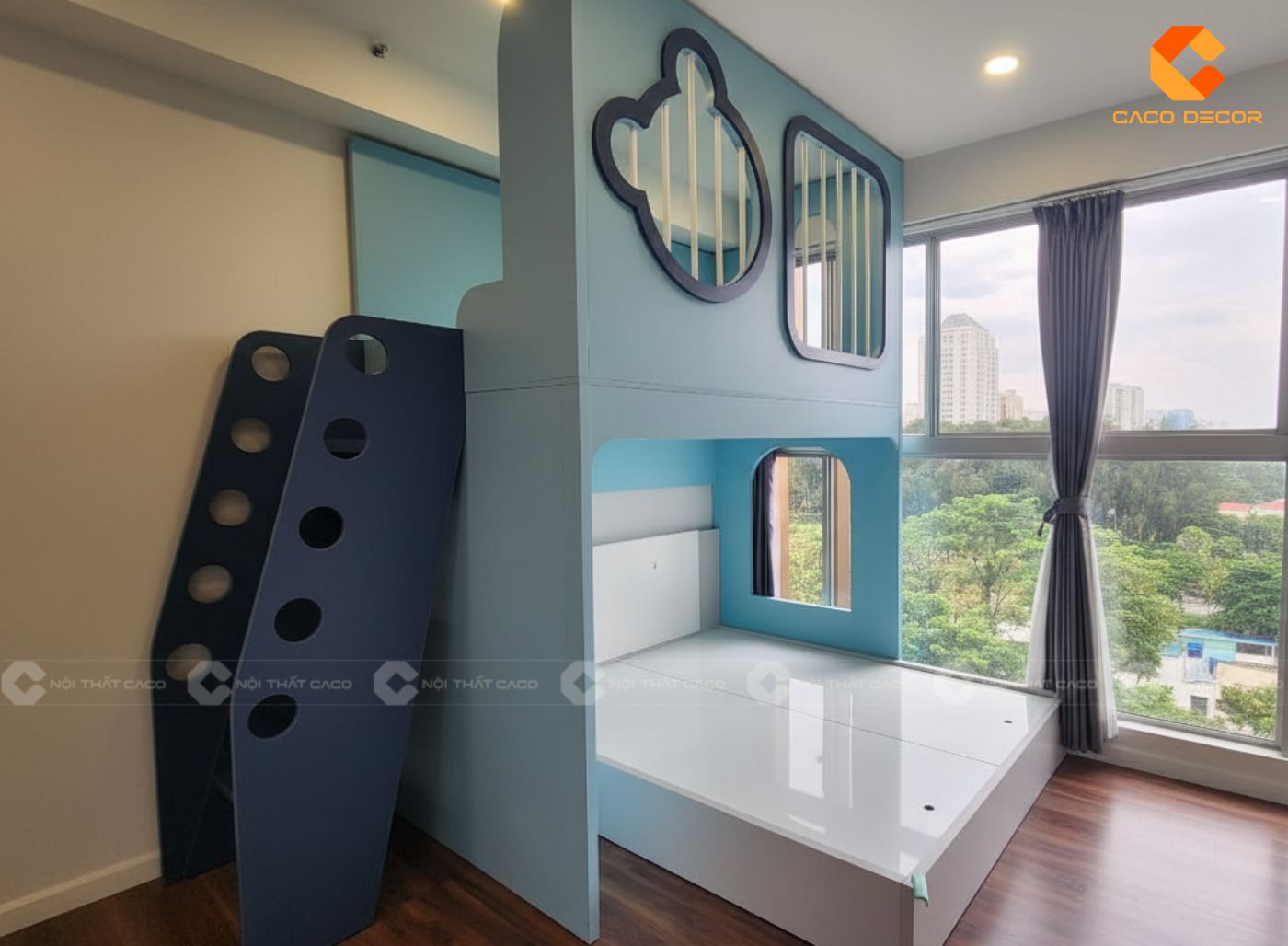 Thi công nội thất phòng trẻ em màu sắc hài hòa dễ ngủ  10