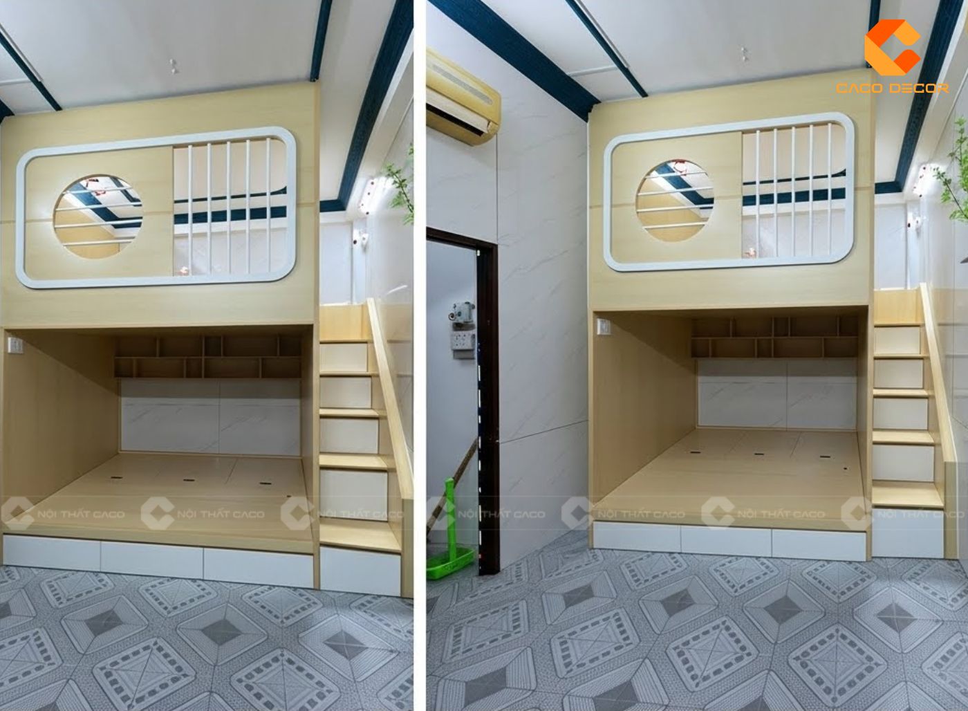 Thi công nội thất phòng trẻ em màu sắc hài hòa dễ ngủ  4