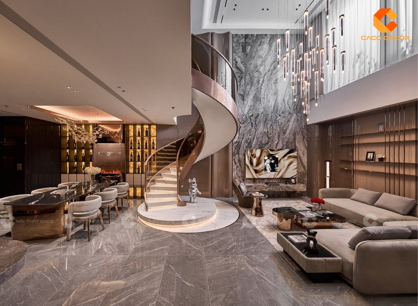 Ý tưởng thiết kế nội thất biệt thự đẹp