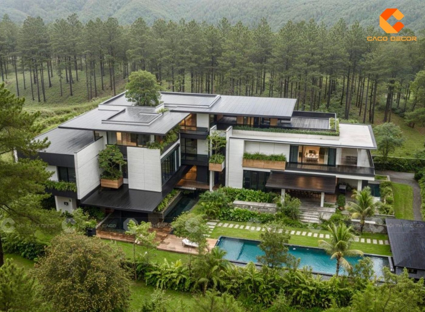 Thiết kế nội thất biệt thự 3 tầng