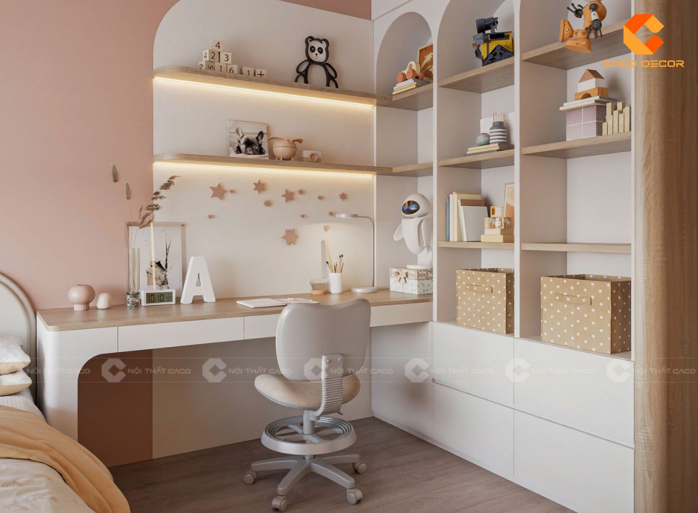 Thiết Kế Nội Thất Phòng Ngủ Trẻ Em Đẹp, An Toàn Báo Giá 2026 Nội Thất CaCo 3