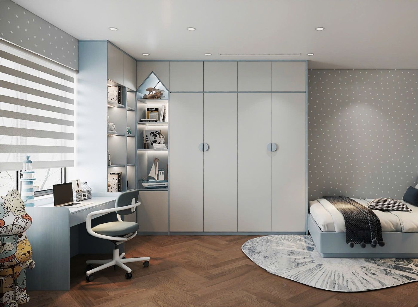 Thiết kế nội thất phòng ngủ trẻ em 3