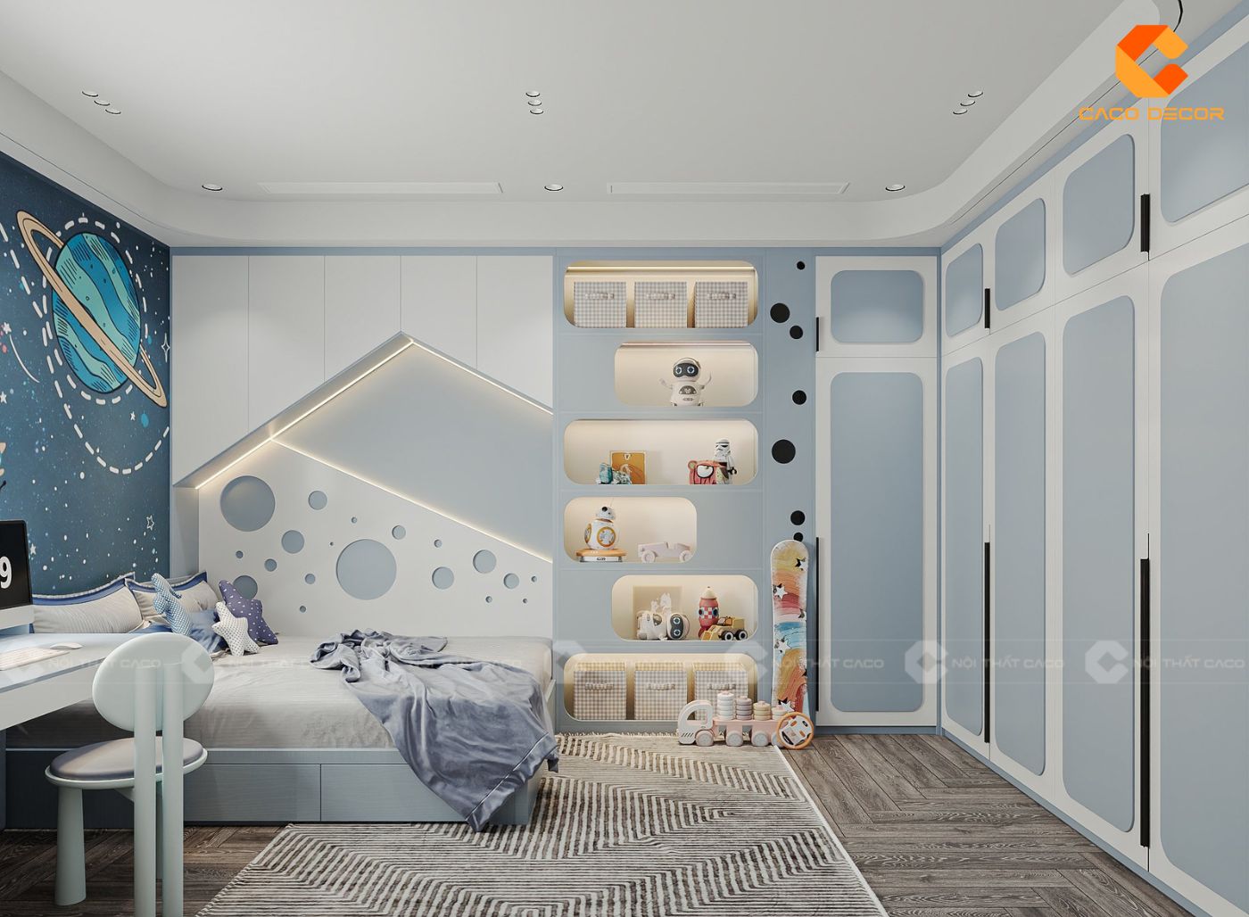 Thiết kế nội thất phòng ngủ trẻ em 5