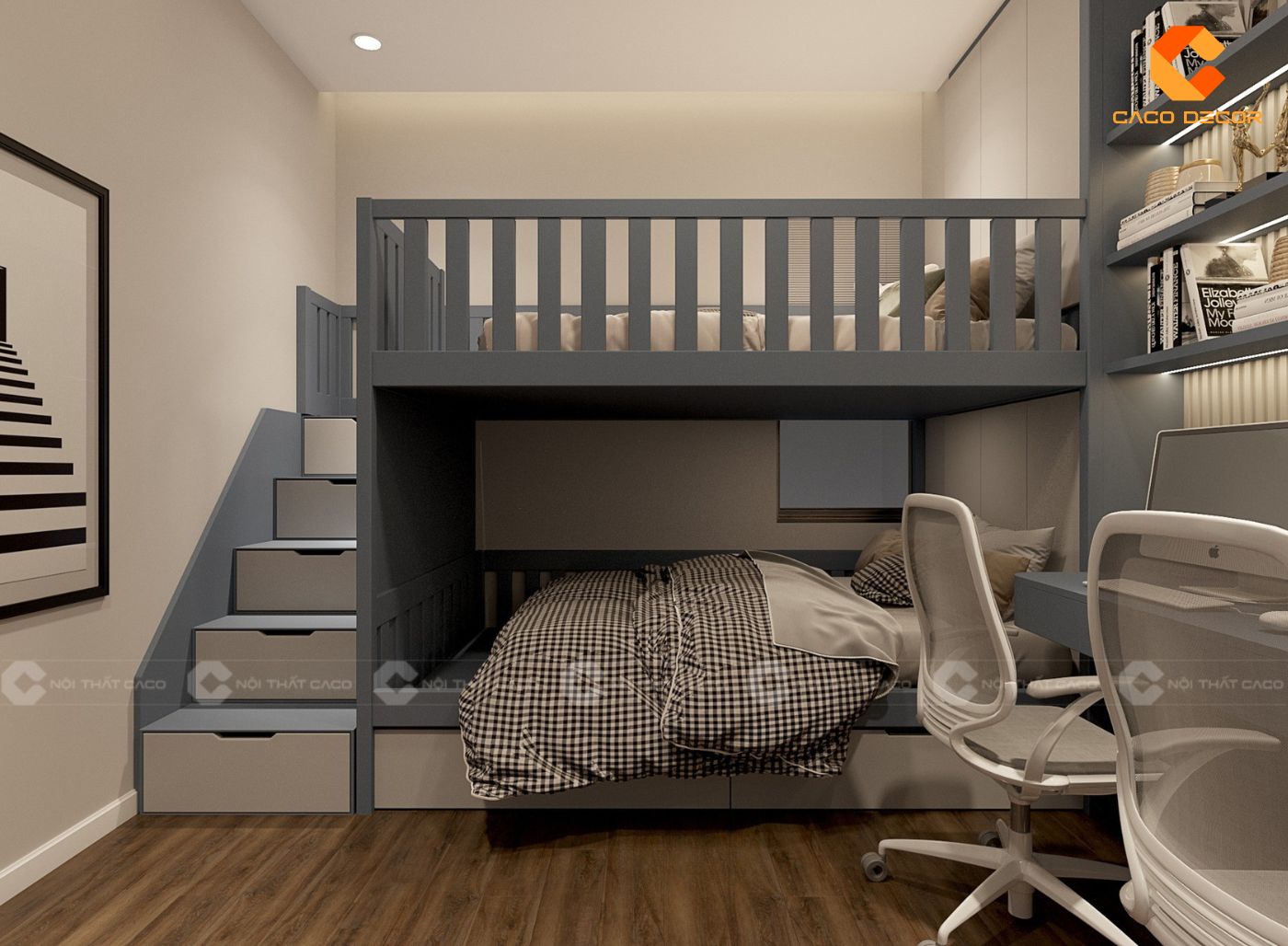 Giường tầng trẻ em thiết kế đẹp