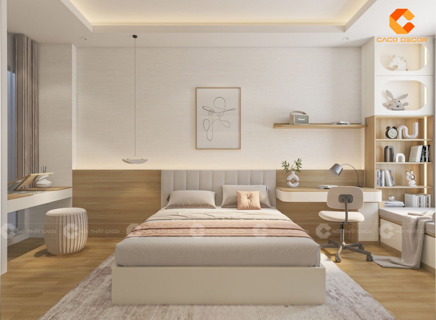 Thiết kế nội thất trẻ em đơn giản 