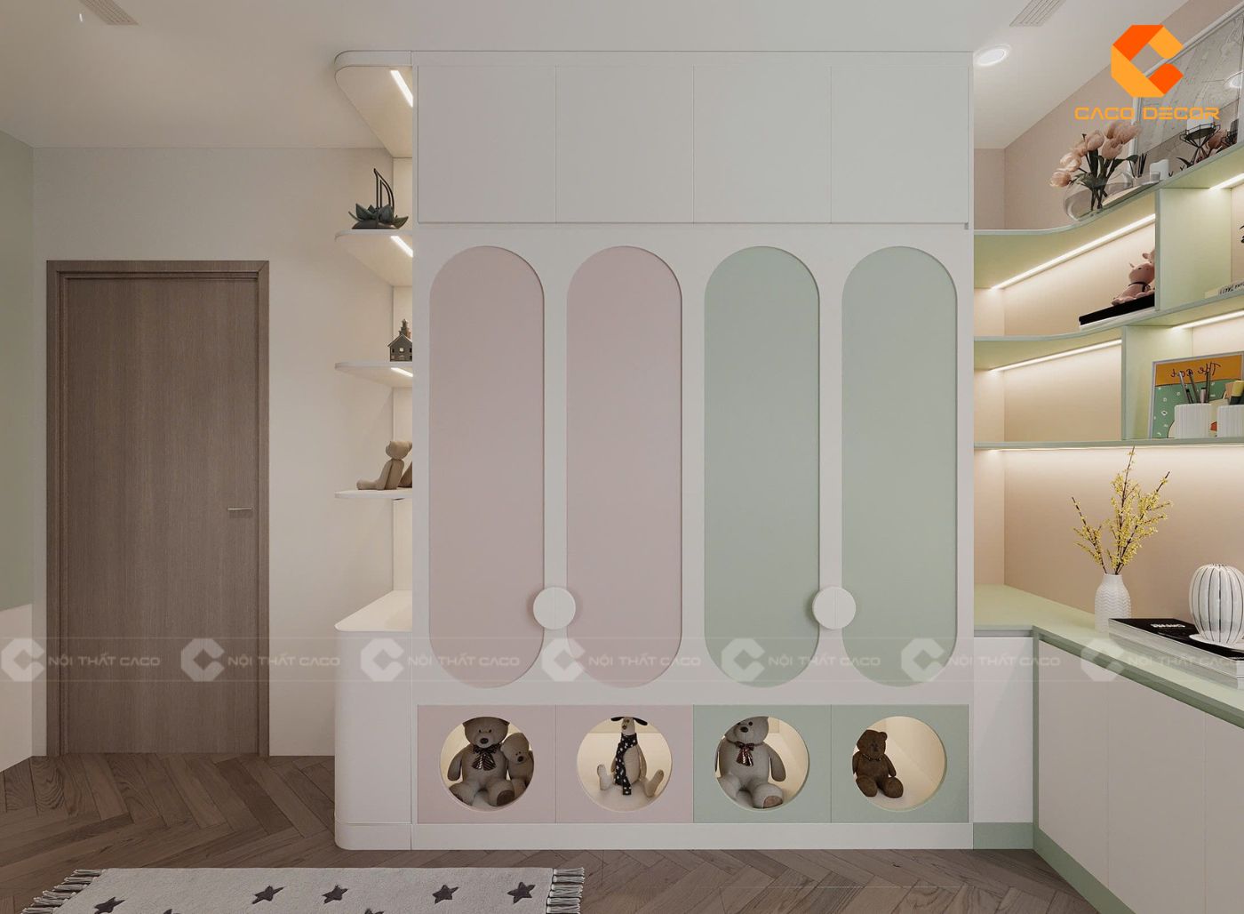 Thiết kế nội thất phòng ngủ trẻ em hình 4