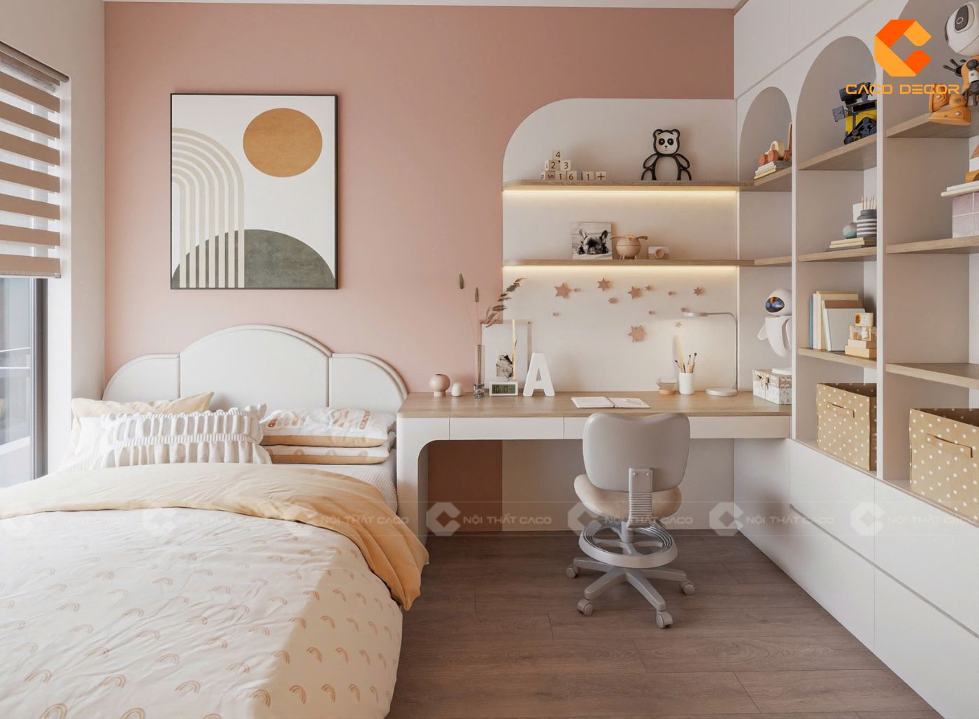 Thiết Kế Nội Thất Phòng Ngủ Trẻ Em Đẹp, An Toàn Báo Giá 2026 Nội Thất CaCo 1