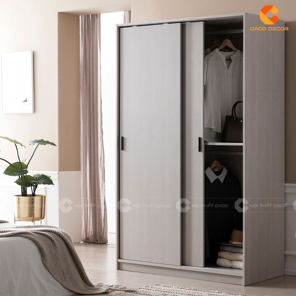 Tủ 2 Buồng Gỗ Công Nghiệp Đẹp, Tiện Lợi, Giá Xưởng Tại CaCo 4