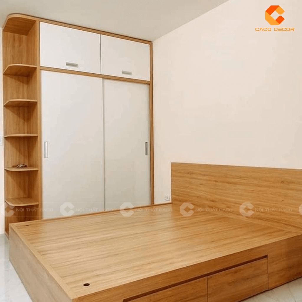 Thiết Kế Tủ Gỗ Công Nghiệp 2 Buồng Đẹp Mẫu Mới, Giá Xưởng 2